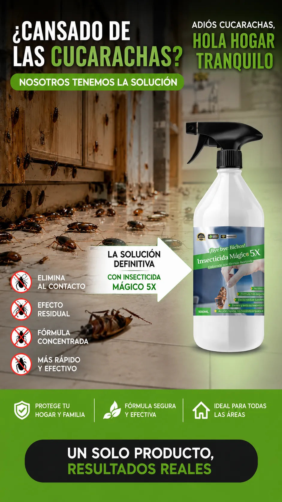 ZeroPlagas 5x- Máxima eficacia para un hogar libre de insectos.