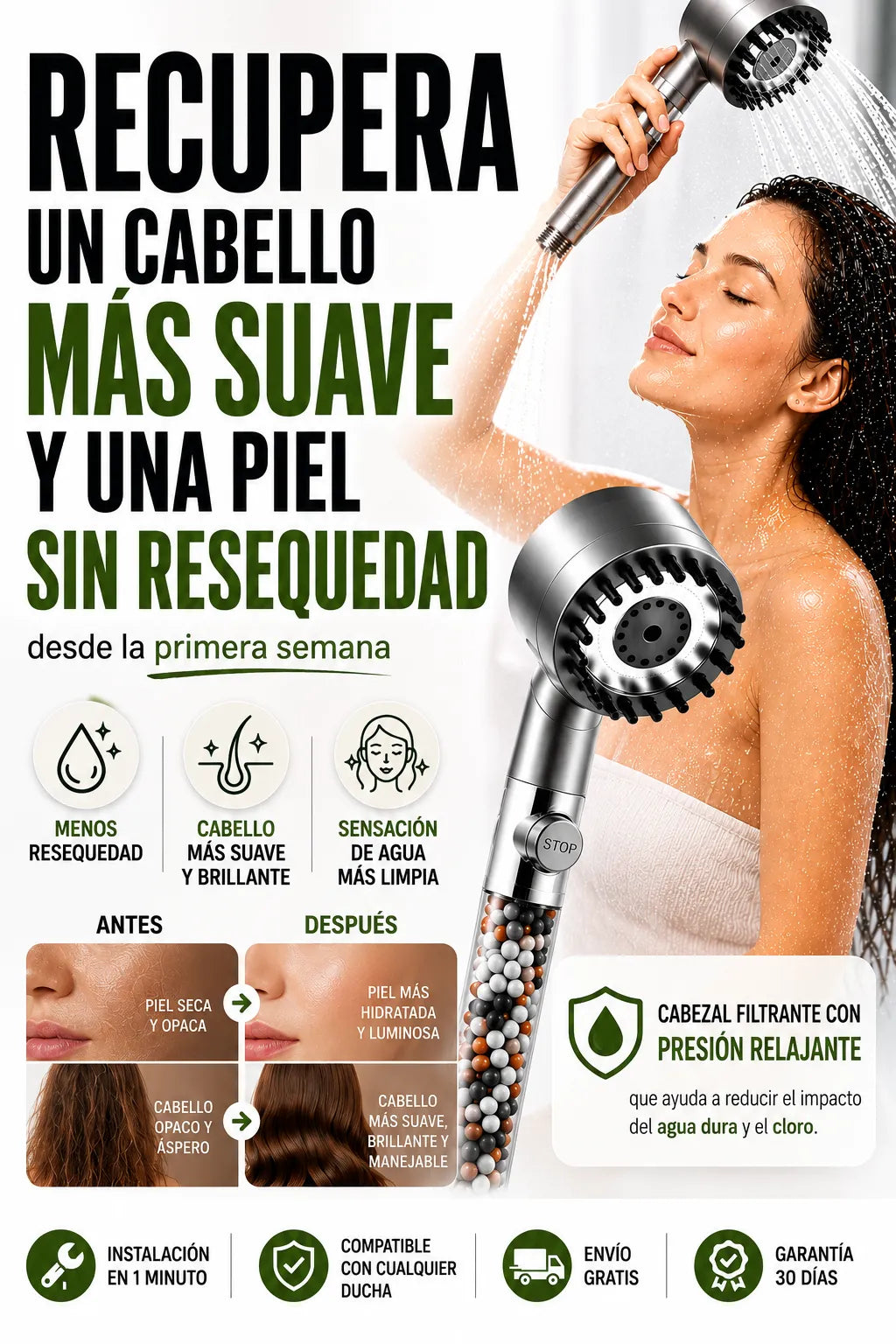AquaClean ™ | Recupera la suavidad de tu piel y el brillo de tu cabello