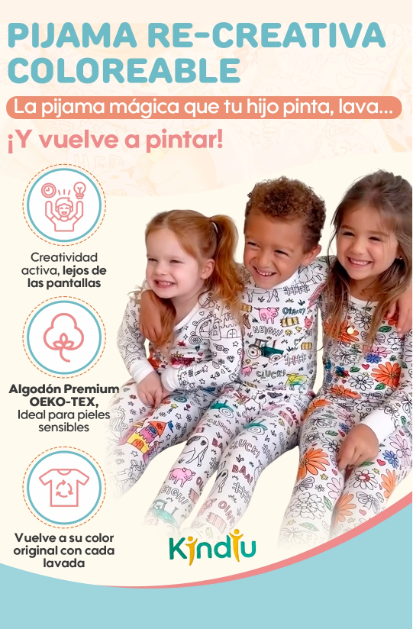 Pijama Re-Creativa Coloreable: Incluye Marcadores Pelikan