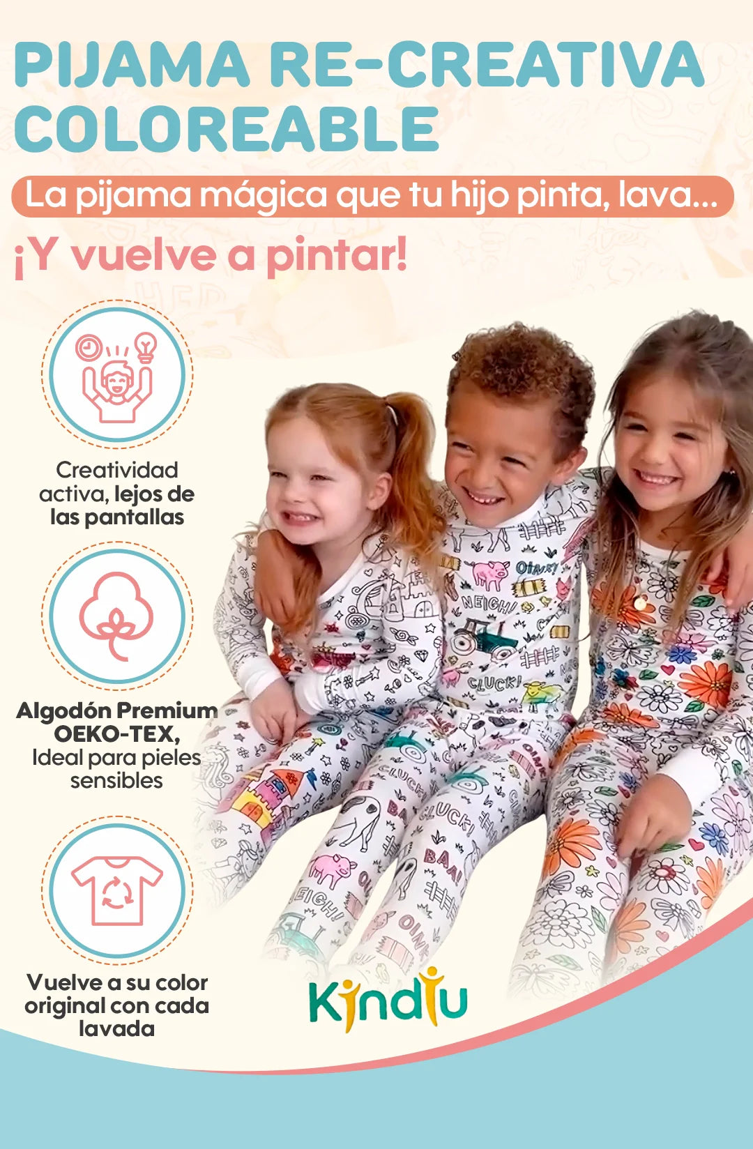 Pijamas Re-creativas Coloreables