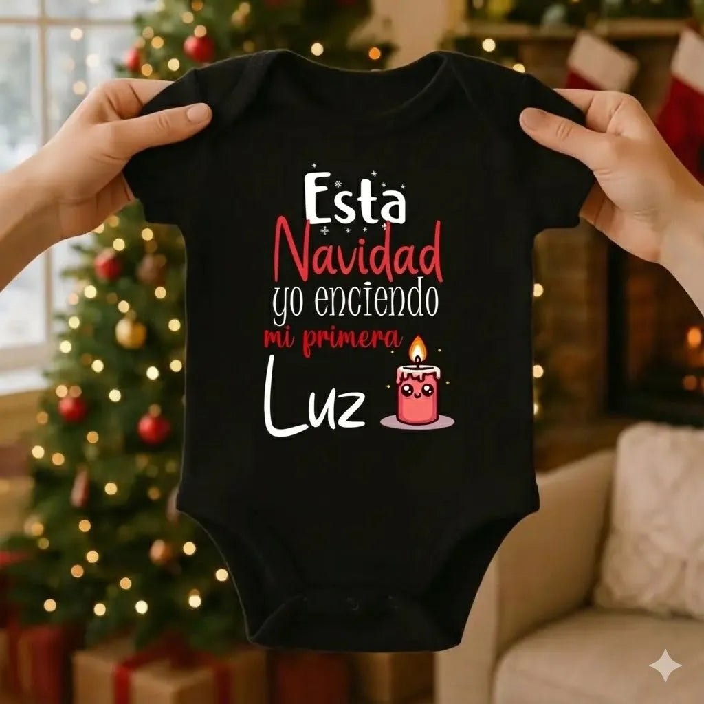 Body Navideño, 100% Algodón, ideal para piel de bebés♥️