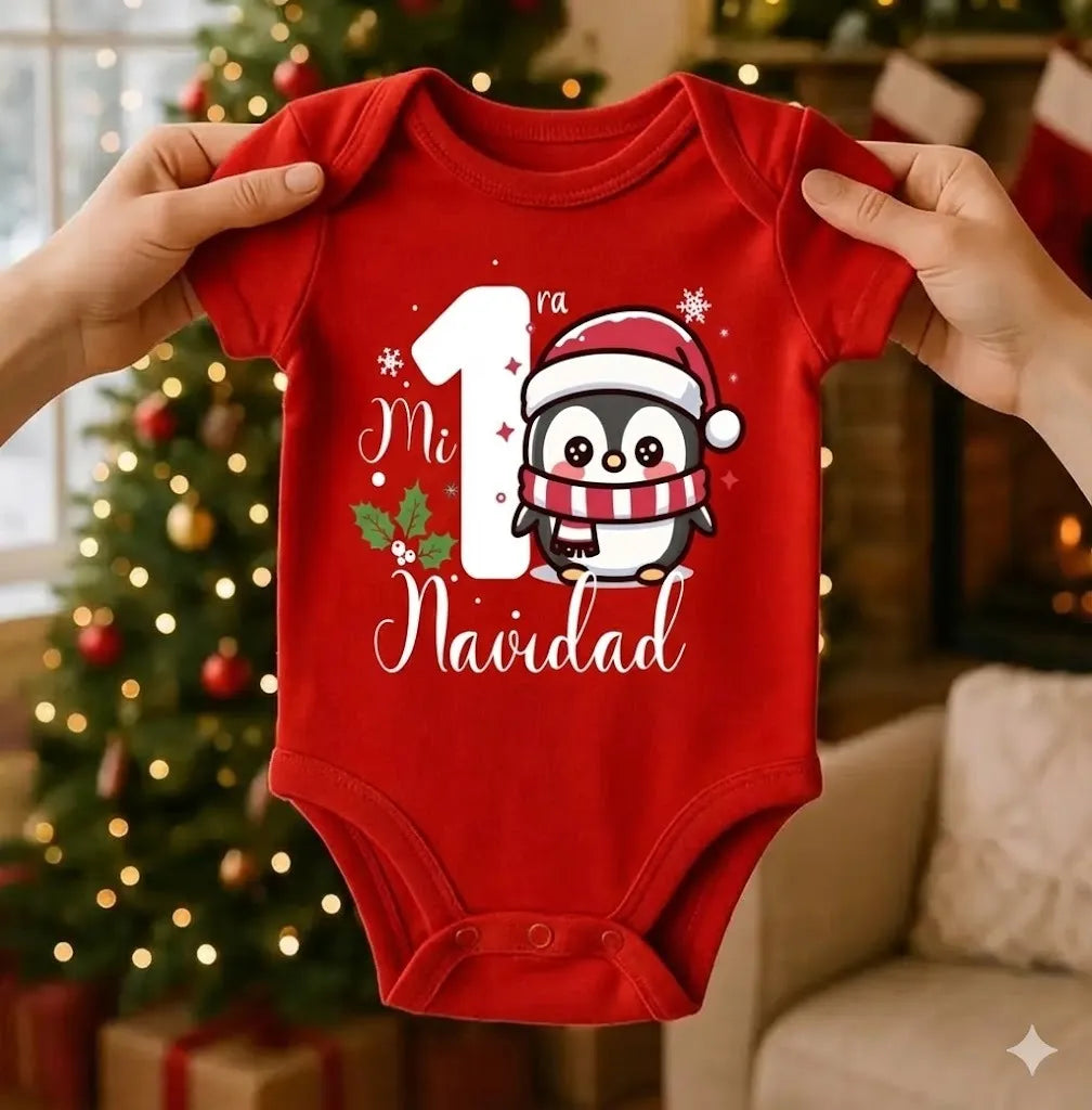 Body Navideño, 100% Algodón, ideal para piel de bebés♥️