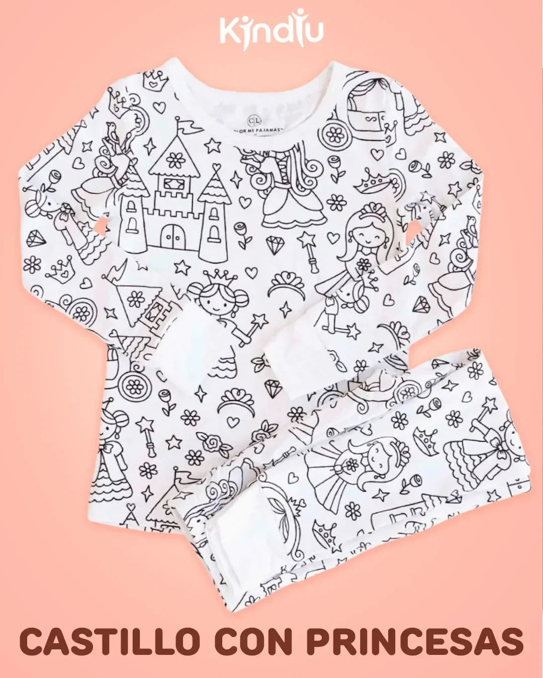 Pijama Re-Creativa Coloreable para ñiños