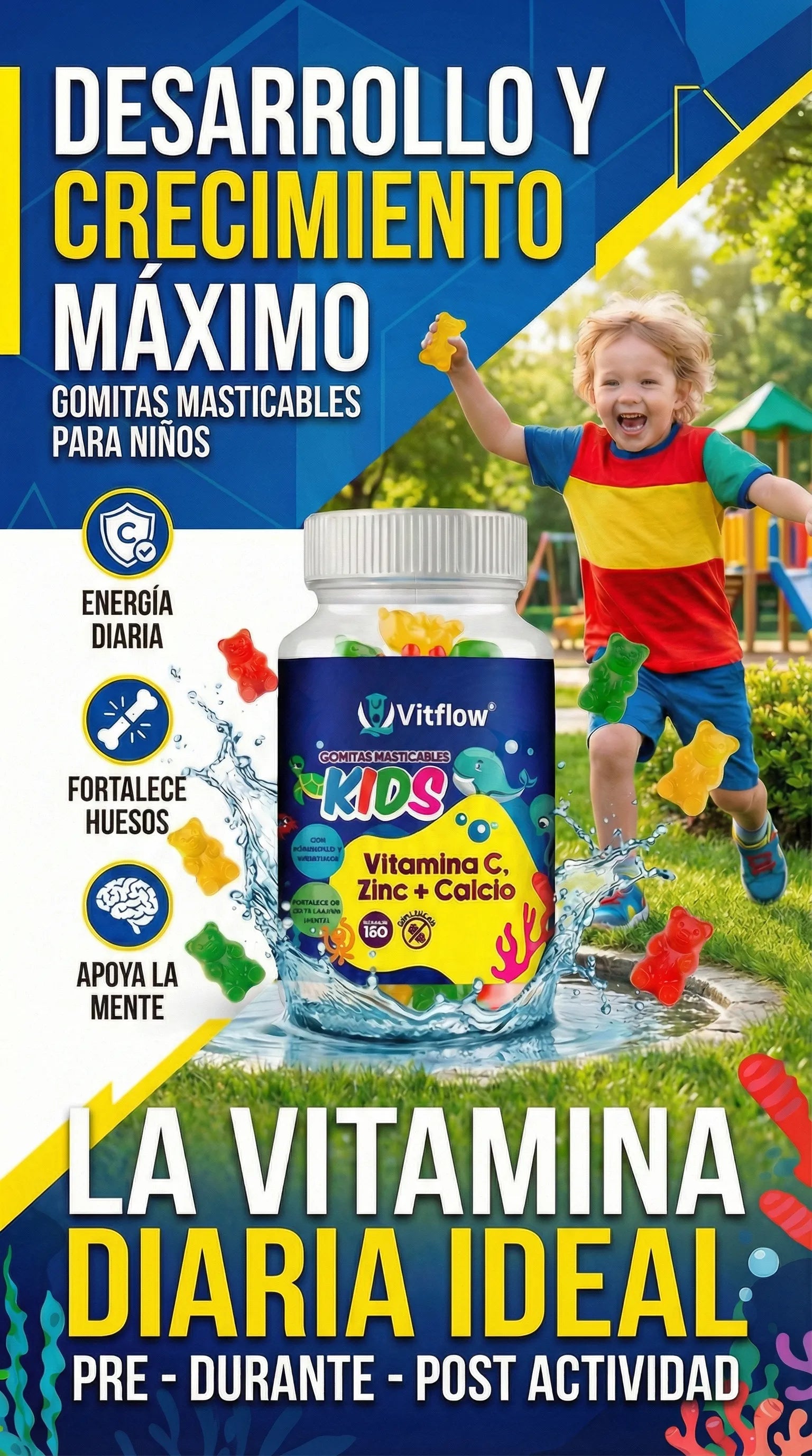 Gomitas VitFlow Kids/ cuida la salud de tu hijo